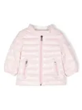 Moncler Enfant logo-patch sleeve jacket - Pink