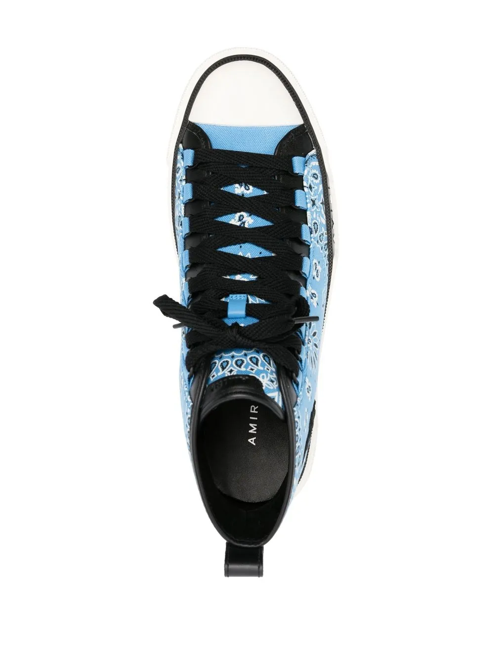 Amiri Bandana Print High Top Sneaker In Blue ModeSens