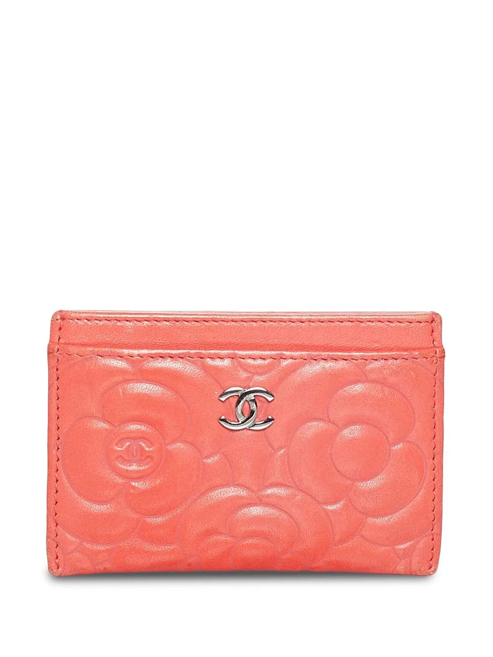 

Chanel Pre-Owned tarjetero con motivo CC Camélia 2016-2017 - Rosado