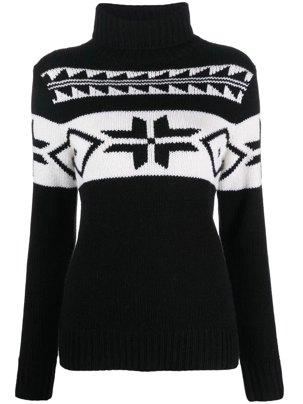 

Ralph Lauren Collection intarsia-knit roll-neck jumper - Black