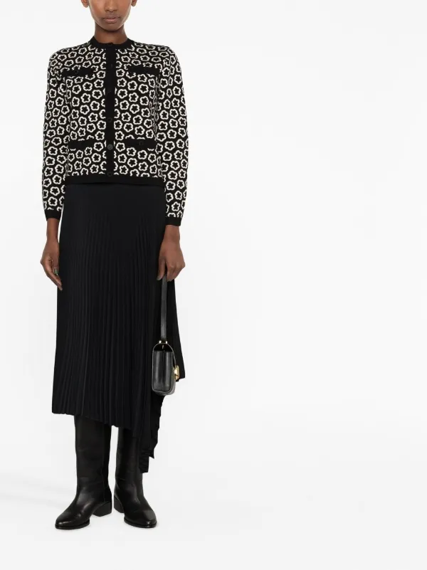 割引を販売 Tory Burch ジャカード ケンドラ カーディガン S 値下げ 