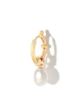 Maria Black gold-plated pearl hoop earring