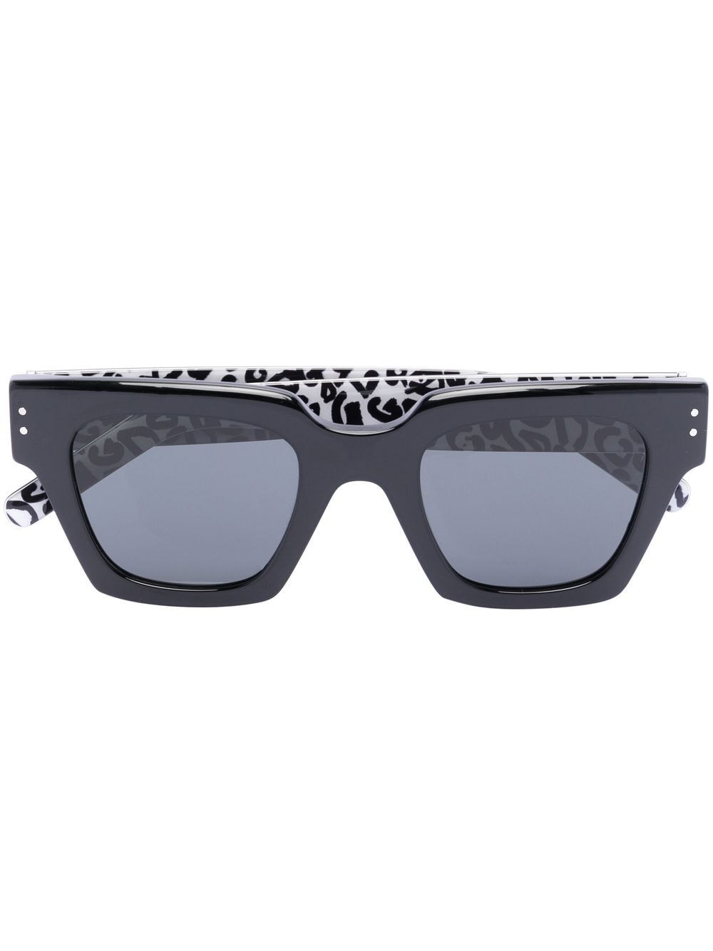 Dolce & Gabbana Tinted Square-frame Sunglasses In Schwarz