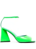 The Attico Piper 85mm patent-leather sandals - Green