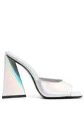 The Attico 115mm Devon sandals - Silver