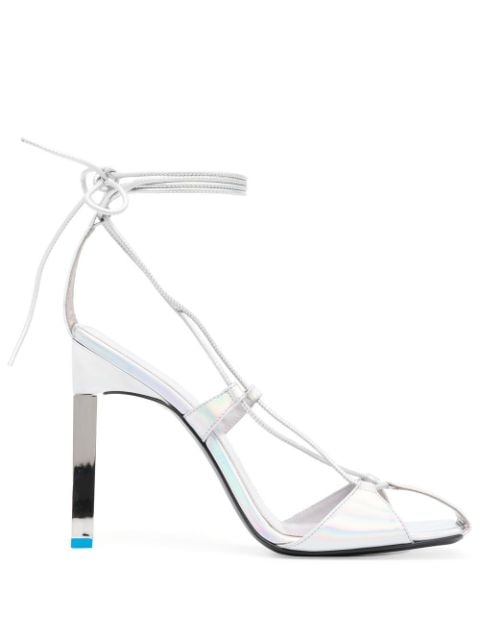 The Attico Adele 105mm iridescent sandals