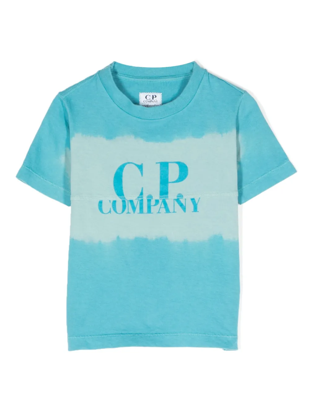 C.p. Company Logo-print Cotton T-shirt In Blau