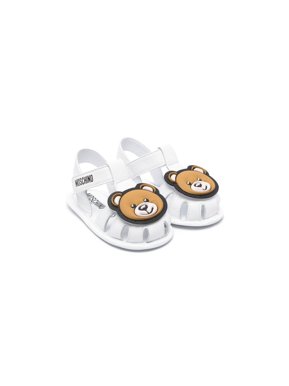 

Moschino Kids Teddy Bear closed-toe sandals - White
