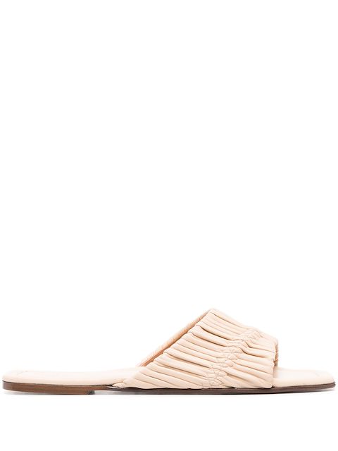 ATP Atelier plissé-effect open-toe sandals