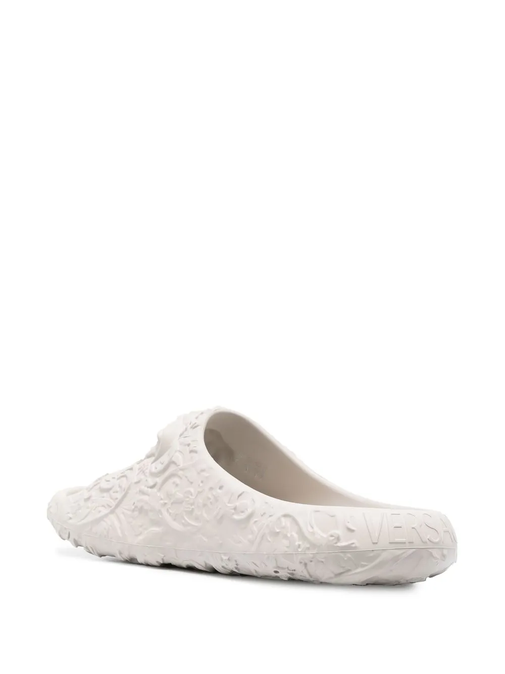 Versace White Medusa Dimension Slides In Grau
