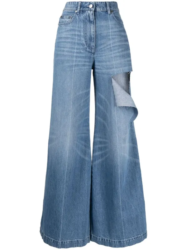 Peter Do Calça Jeans Wide Leg Destroyed - Farfetch