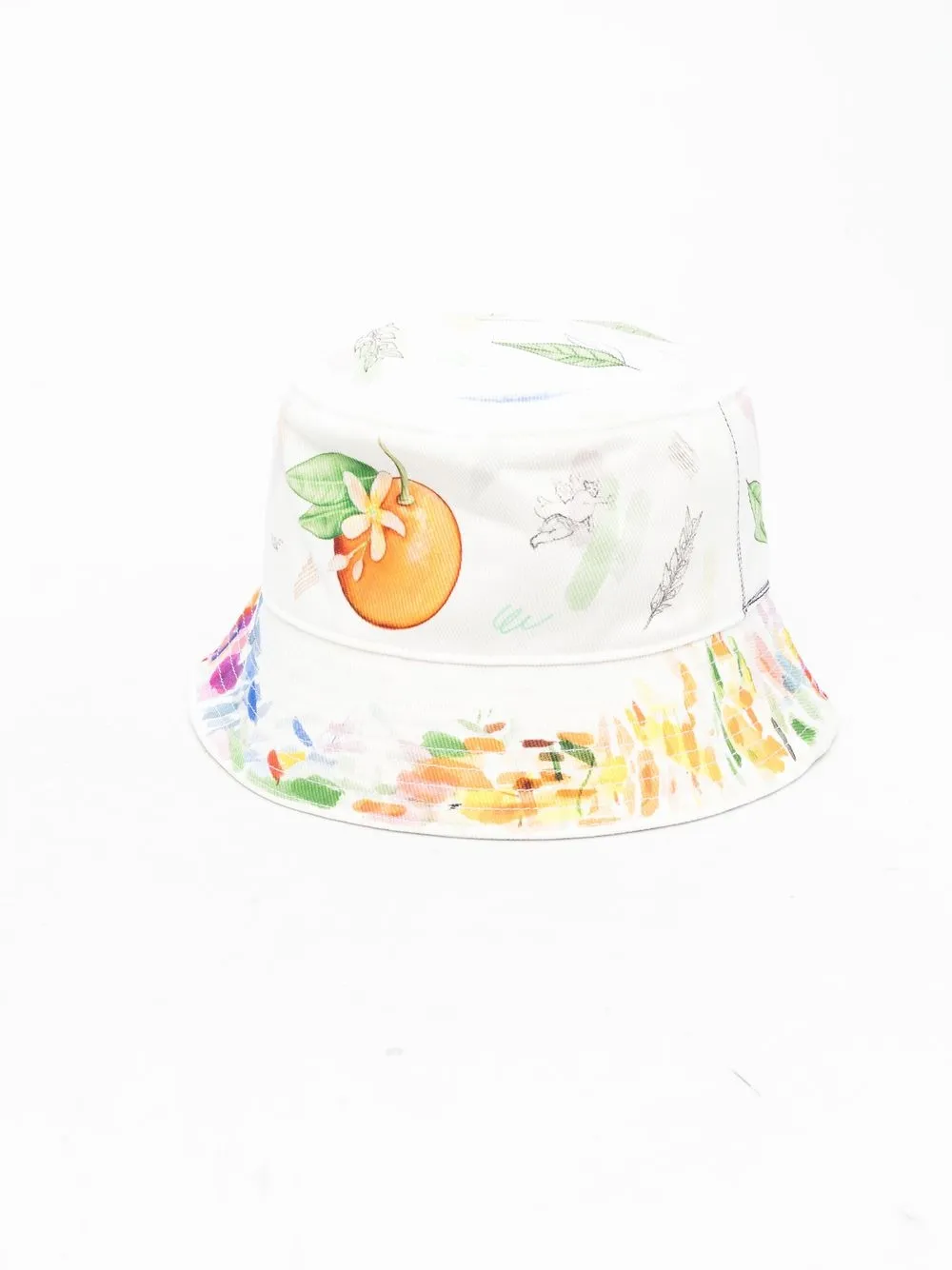

Casablanca printed cotton bucket hat - Blanco