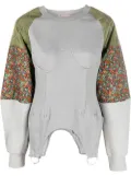 Andersson Bell mix-fabric sweatshirt - Grey