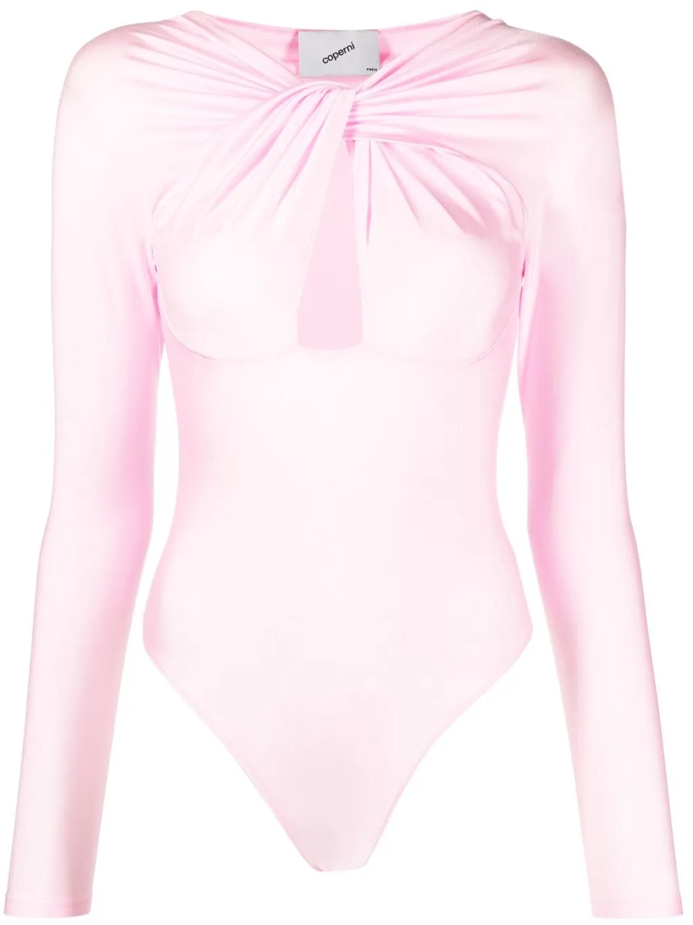 

Coperni twist-detail bodysuit - Pink