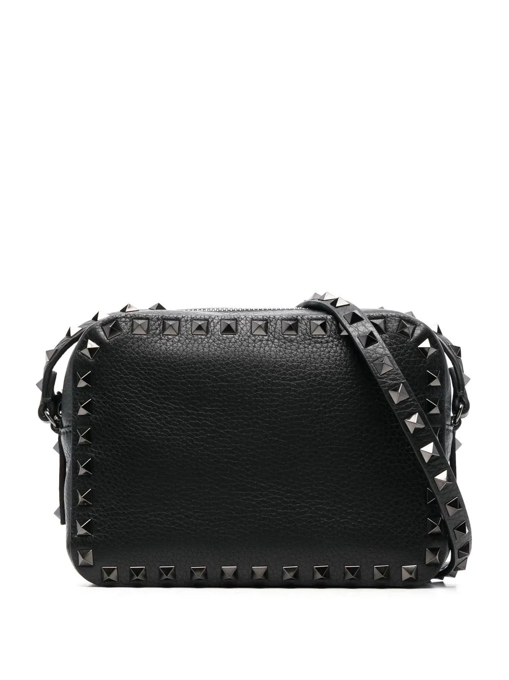 

Valentino Garavani Rockstud-embellished leather shoulder bag - Black