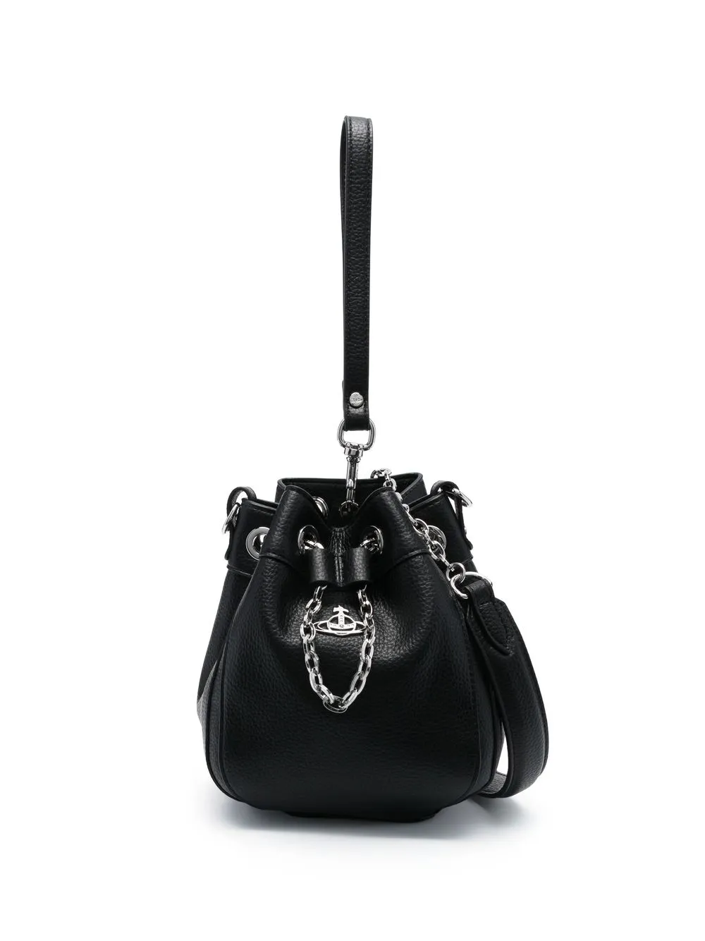 

Vivienne Westwood logo-plaque bucket bag - Black