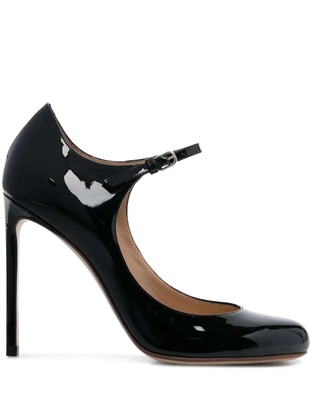 

Francesco Russo side-buckle Mary Jane 120mm pumps - Black