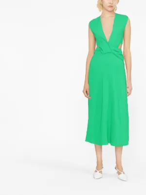 ヴィクトリアベッカム ブランド ワンピース Printed midi 705910 Victoria Victoria Beckham（ヴィクトリア・ヴィクトリア