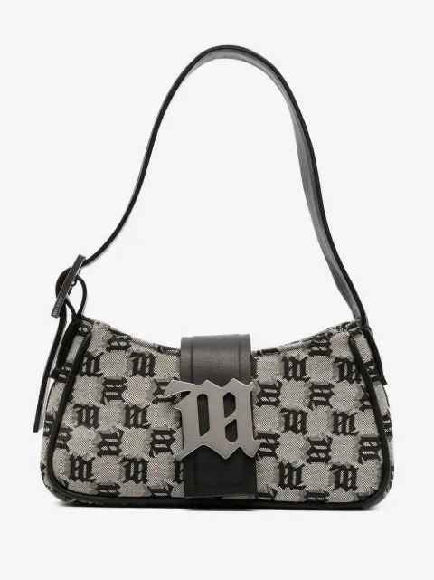 MISBHV Schultertasche mit Logo-Print