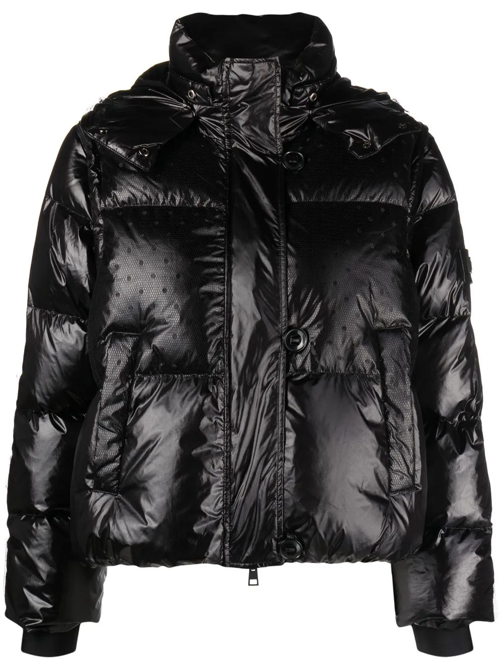 

RED Valentino polka-dot print padded jacket - Black