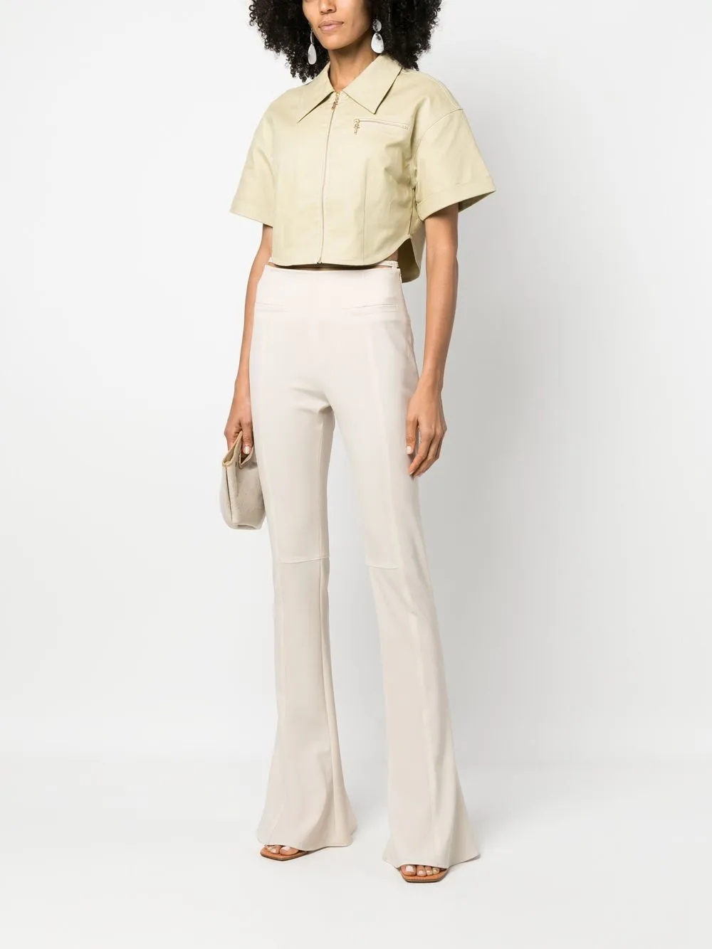 Cult Gaia Cropped blouse - Beige