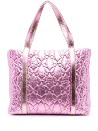 Sophia Webster Gia Metallic Quilted Tote Bag Farfetch