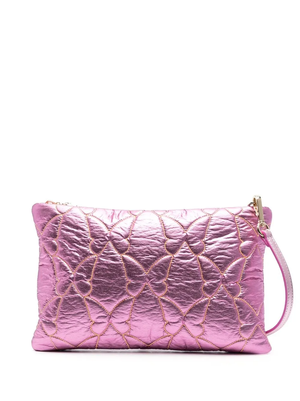 

Sophia Webster Gia metallic butterfly-quilted bag - Rosado