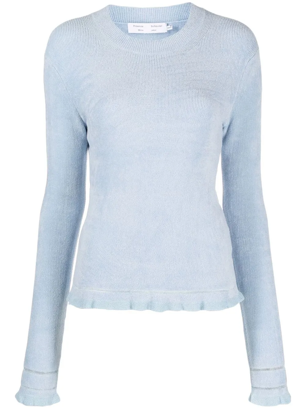 

Proenza Schouler White Label flared-cuff knitted top - Azul