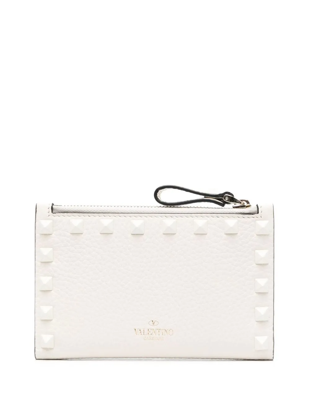 Valentino Garavani Portemonnee van korrelig leer - Beige