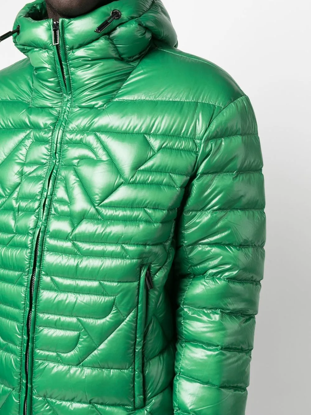 Emporio Armani zipup Padded Down Jacket Farfetch