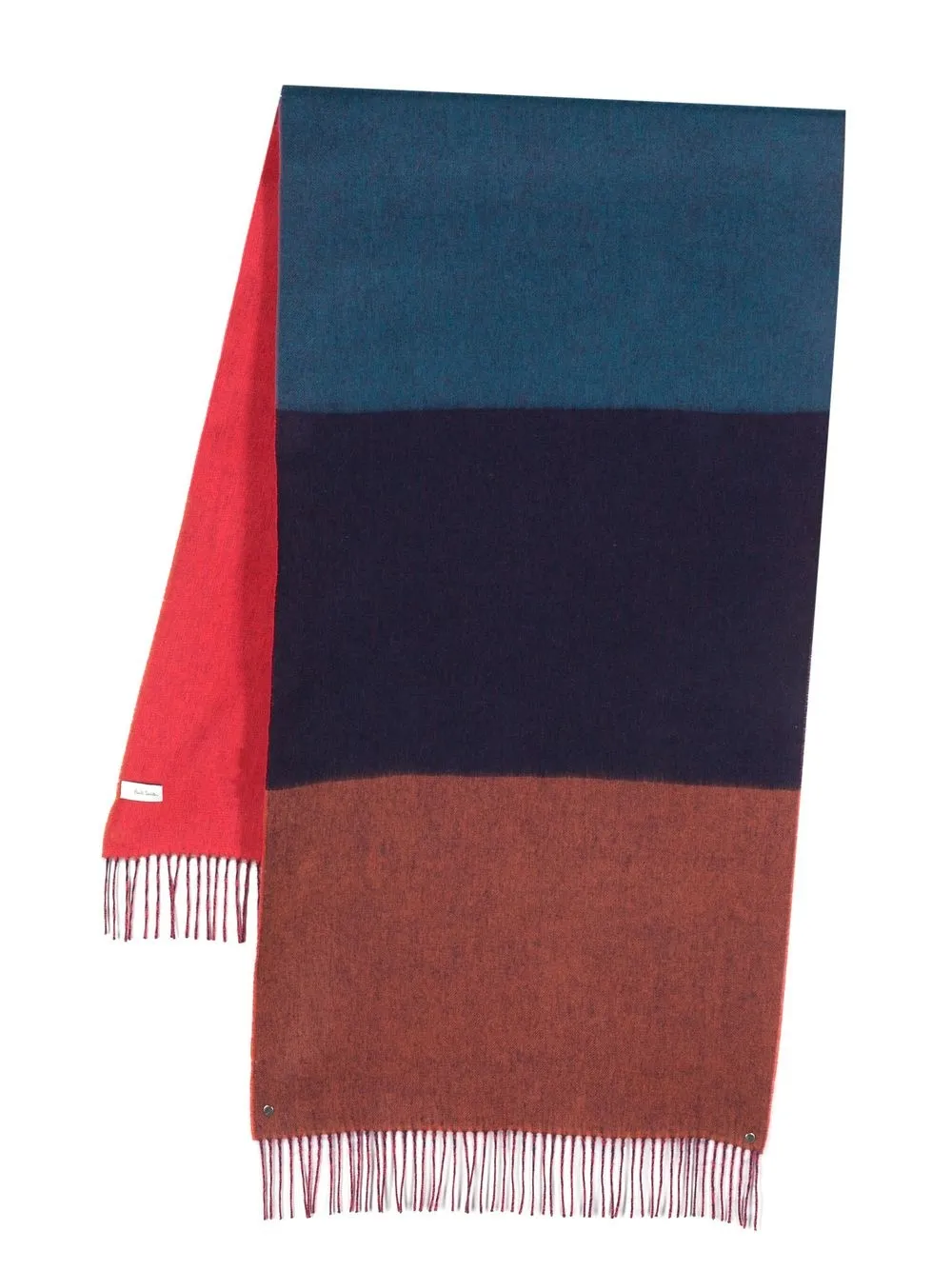 

Paul Smith striped wool-cashmere scarf - Rojo