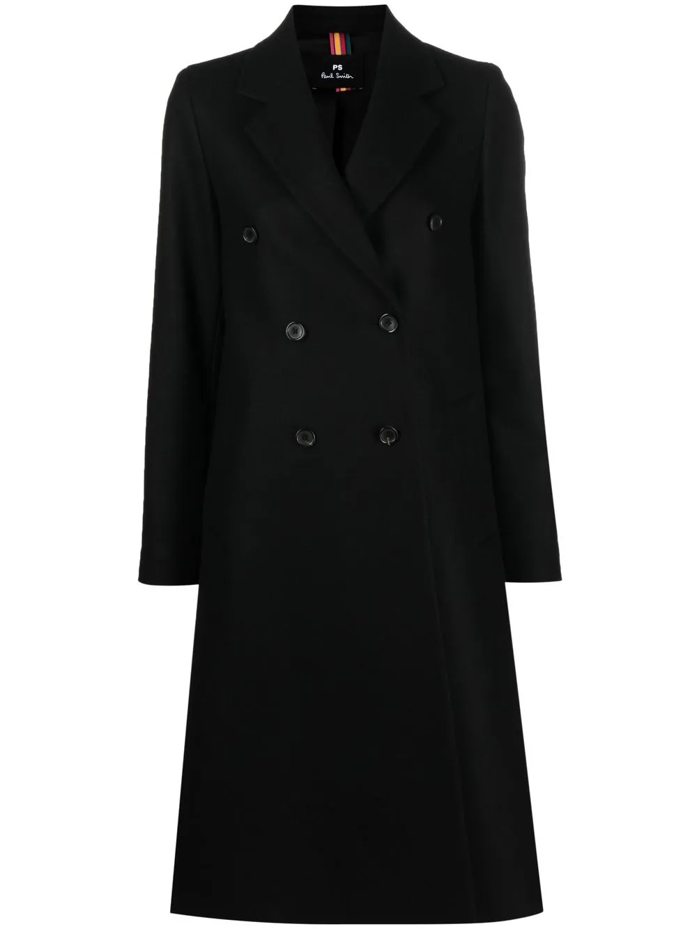 

PS Paul Smith double-breasted tailored midi-coat - Black