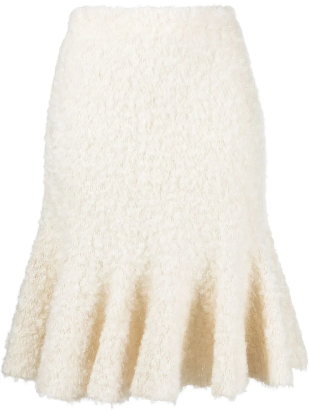 

Jil Sander high-waisted textured-finish skirt - Neutrals