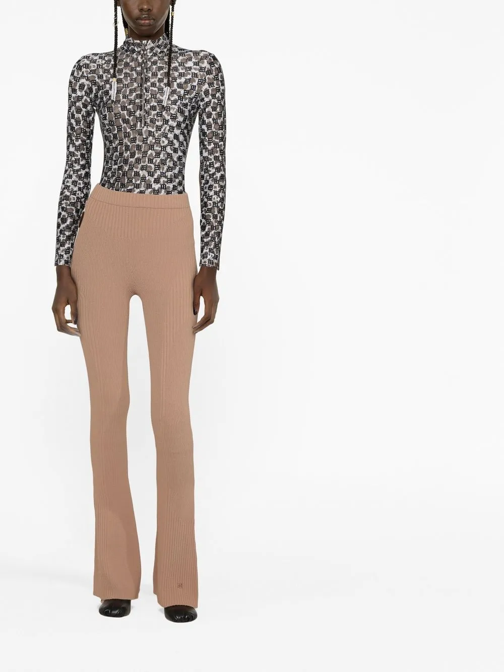 MISBHV Flared broek - Bruin