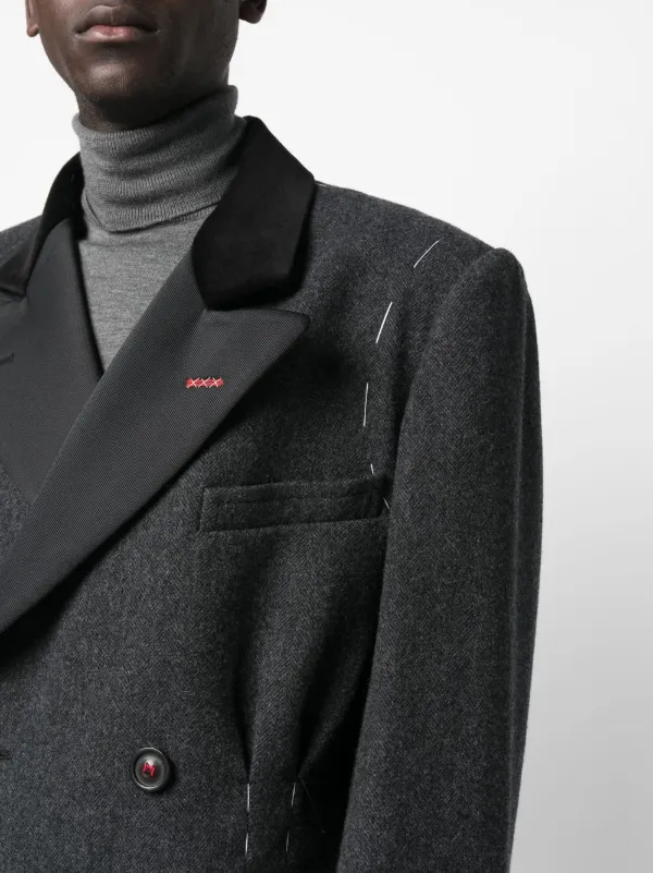 Maison Margiela Work-in-Progress ダブルコート | グレー