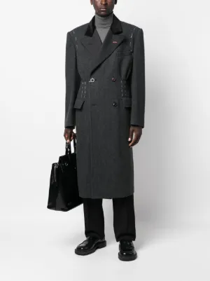 ジャケット・アウター Margiela Double Breasted Chester Coat MM6 Maison Margiela Belted double-breasted Coat | Neutrals