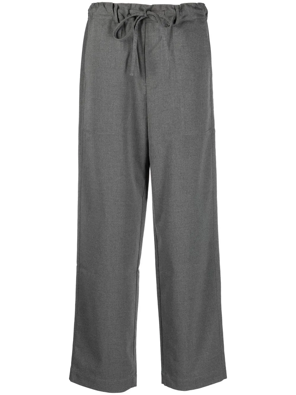 

Proenza Schouler White Label drawstring straight-leg trousers - Gris