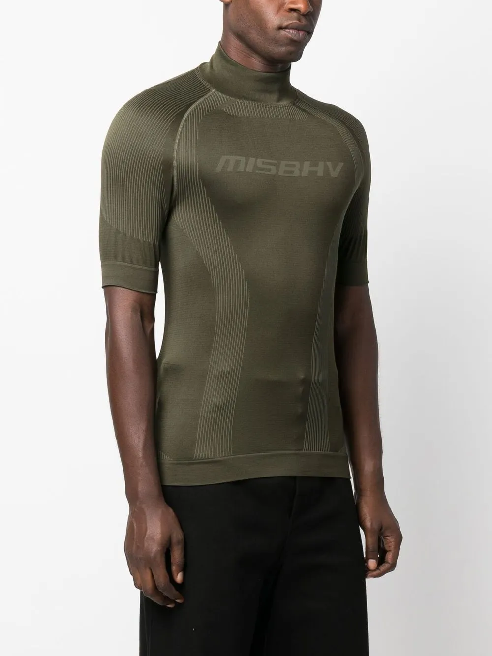 MISBHV Top met logoprint - Groen