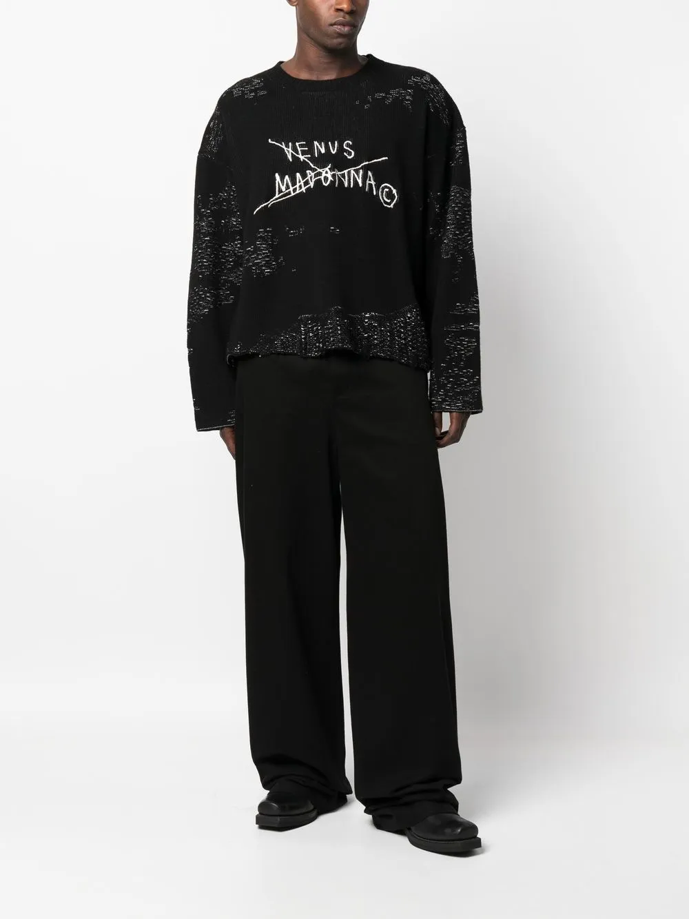 MISBHV Intarsia trui - Zwart
