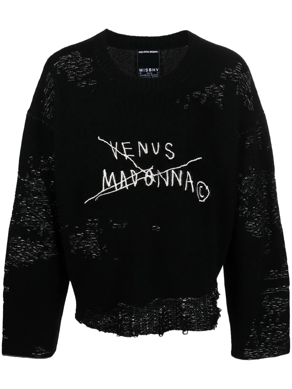 

MISBHV intarsia-knit long-sleeve jumper - Black