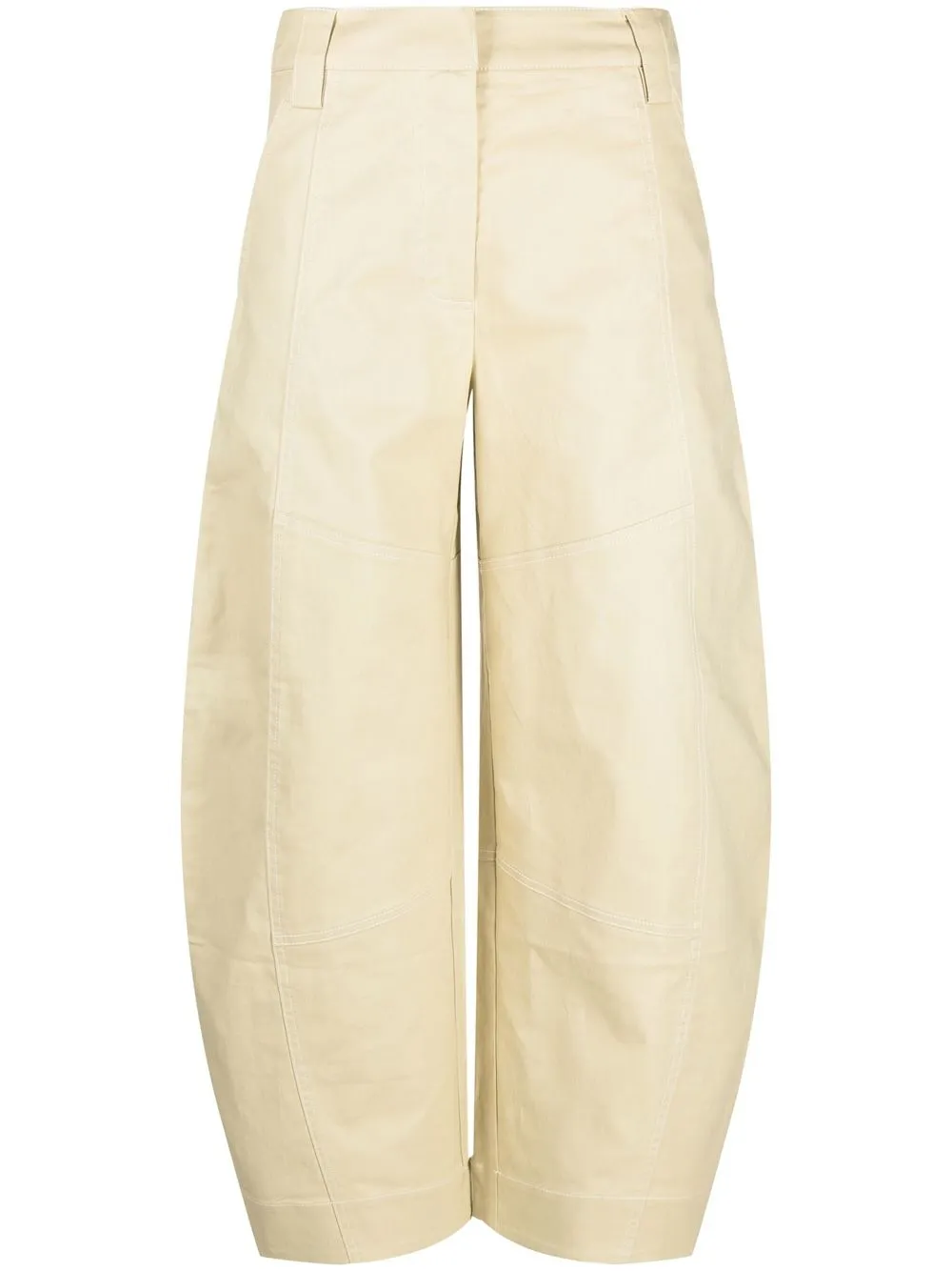 tapered wide-leg trousers