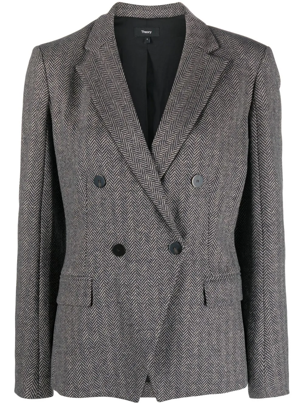 

Theory blazer con doble botonadura - Negro