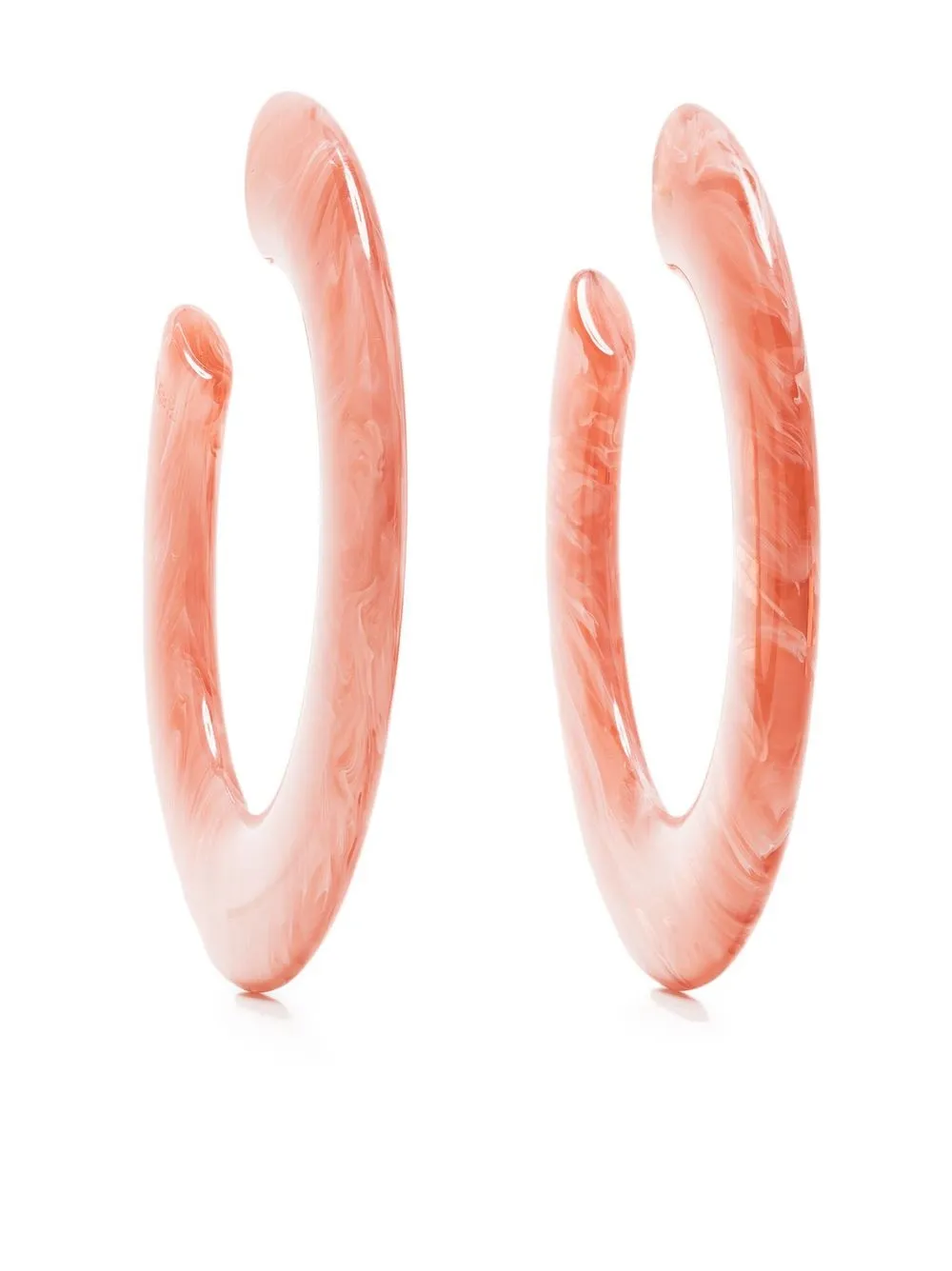 

Cult Gaia oversized resin hoop earrings - Rosado