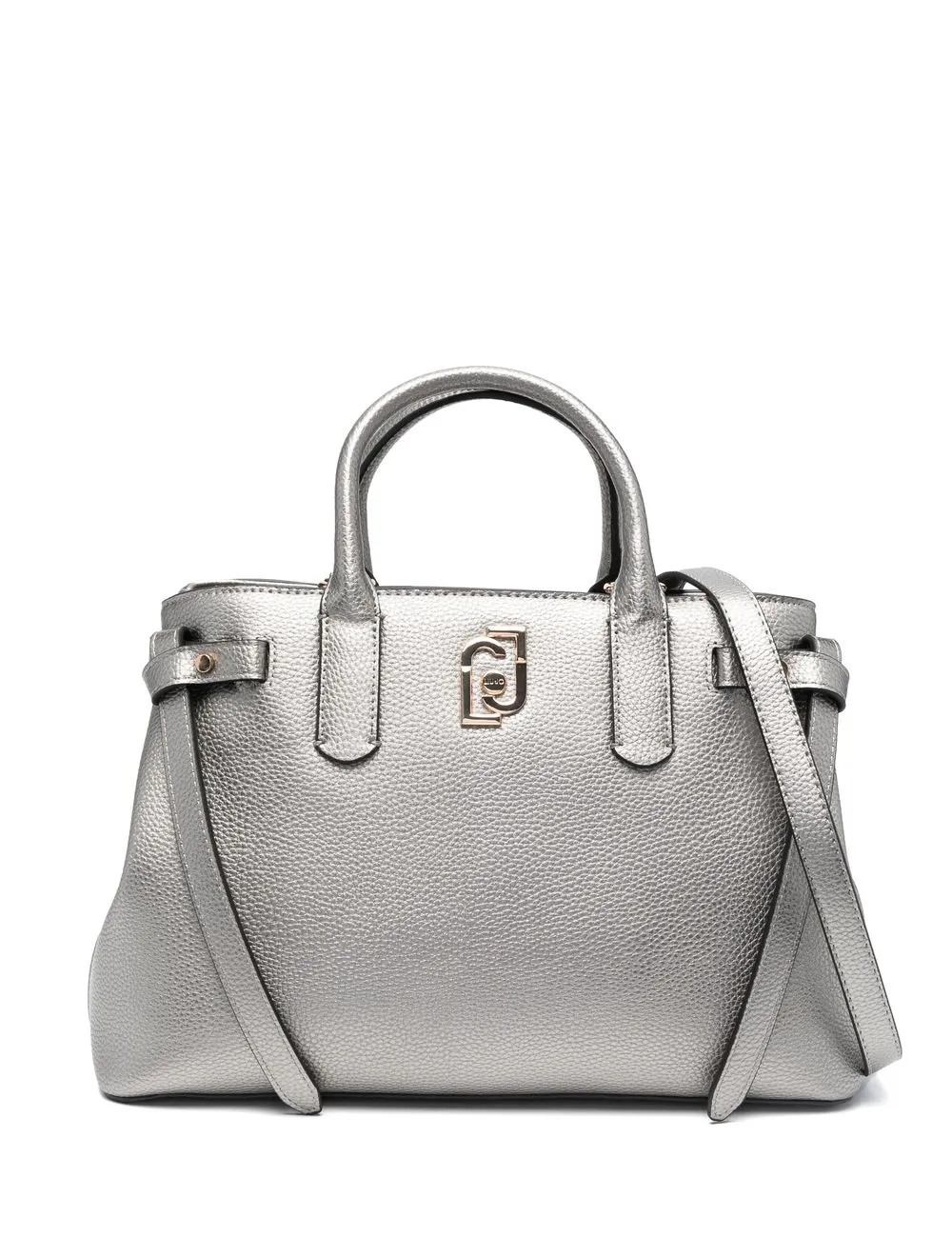

LIU JO logo-plaque faux-leather bag - Silver