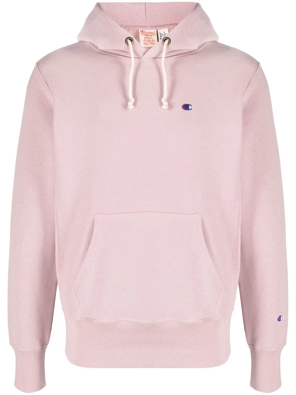 

Champion logo-patch drawstring hoodie - Pink