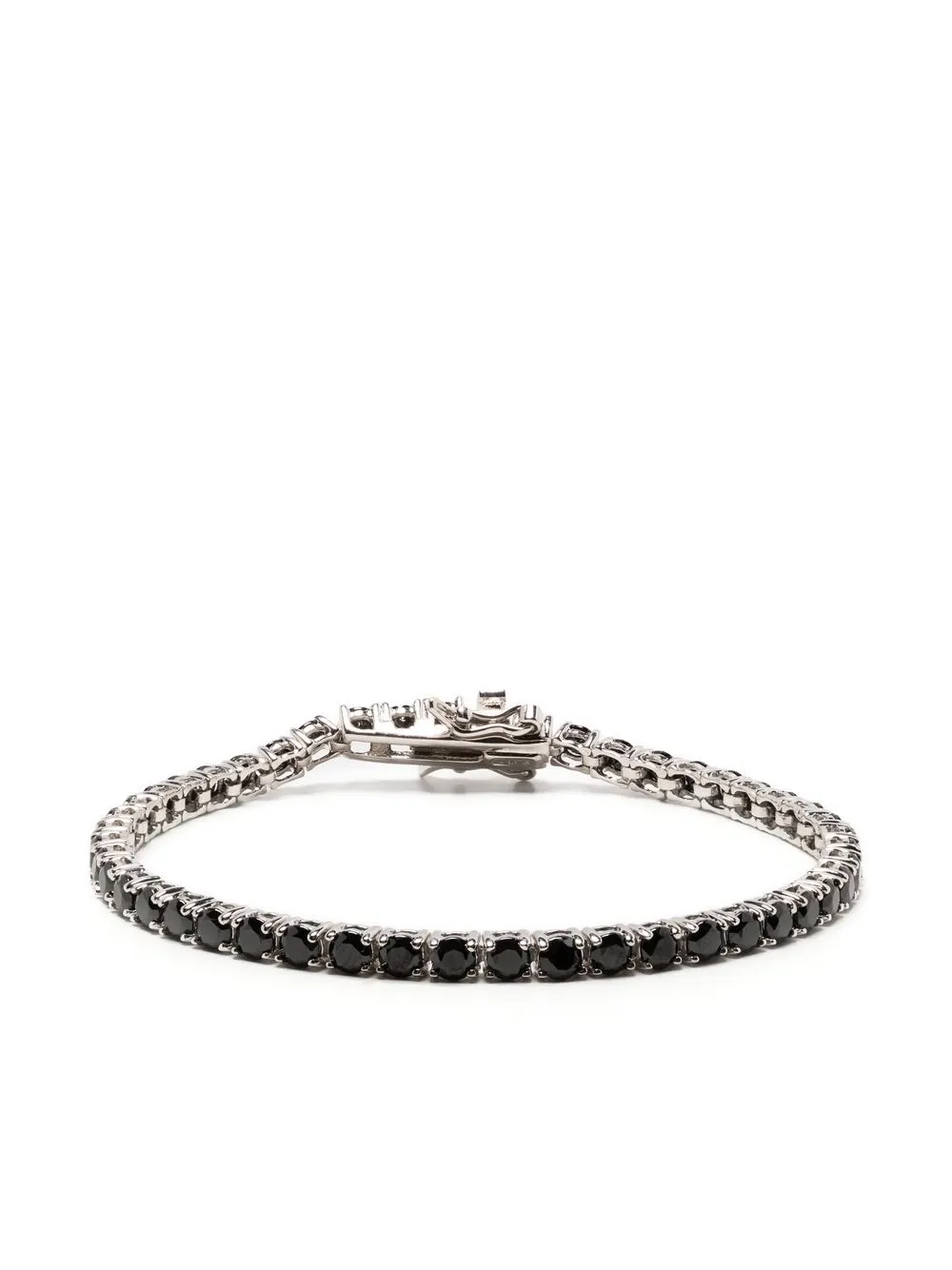 

Loulou x Obsidian crystal-embellished bracelet - Silver