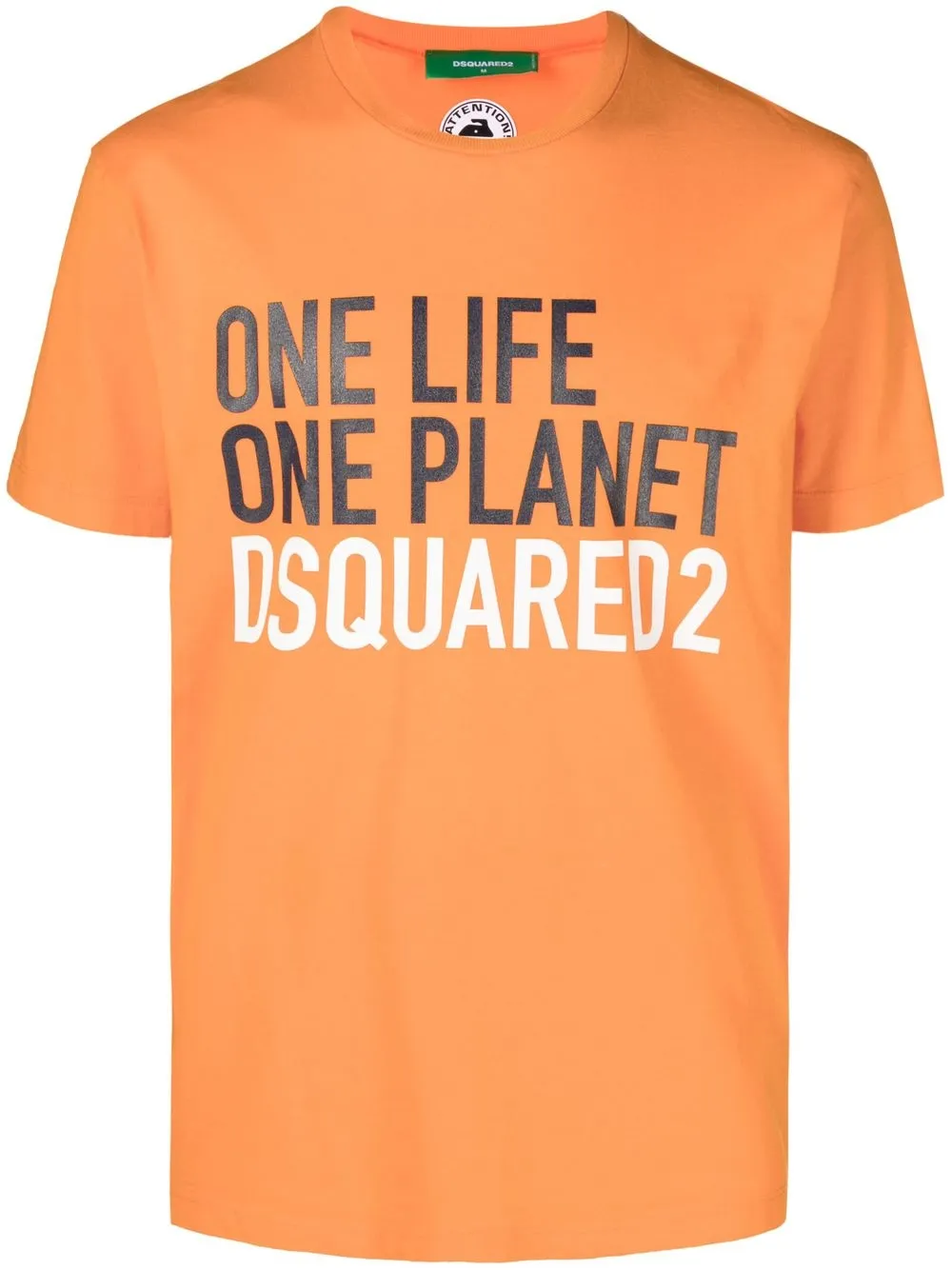 

Dsquared2 slogan-print T-shirt - Orange