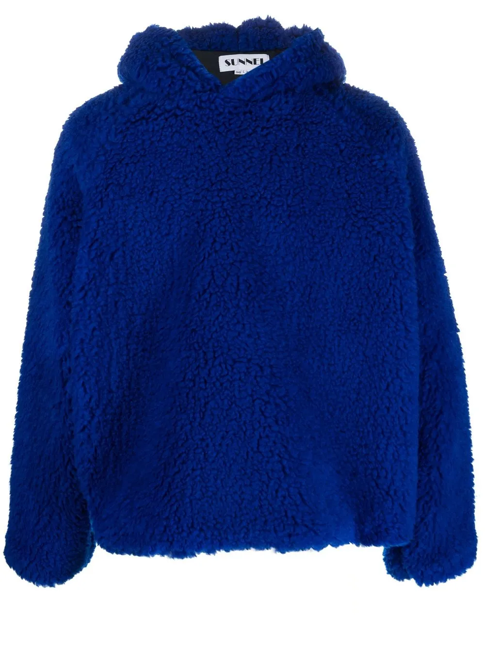 

Sunnei pullover faux-fur hoodie - Blue