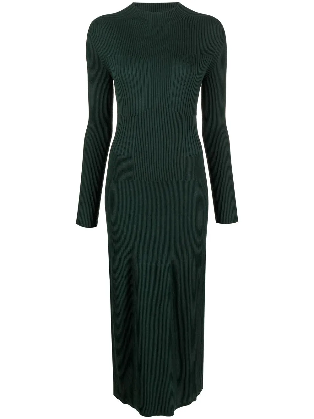 

AERON vestido midi Lara con aberturas - Verde