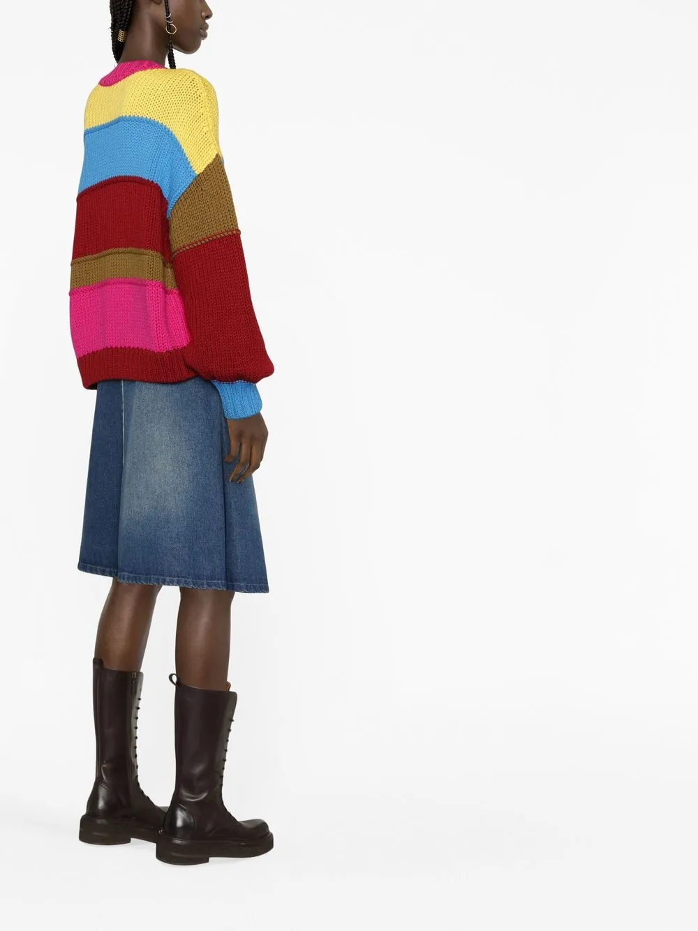  Dsquared2 Pullover Mit Intarsienmuster   Rosa 